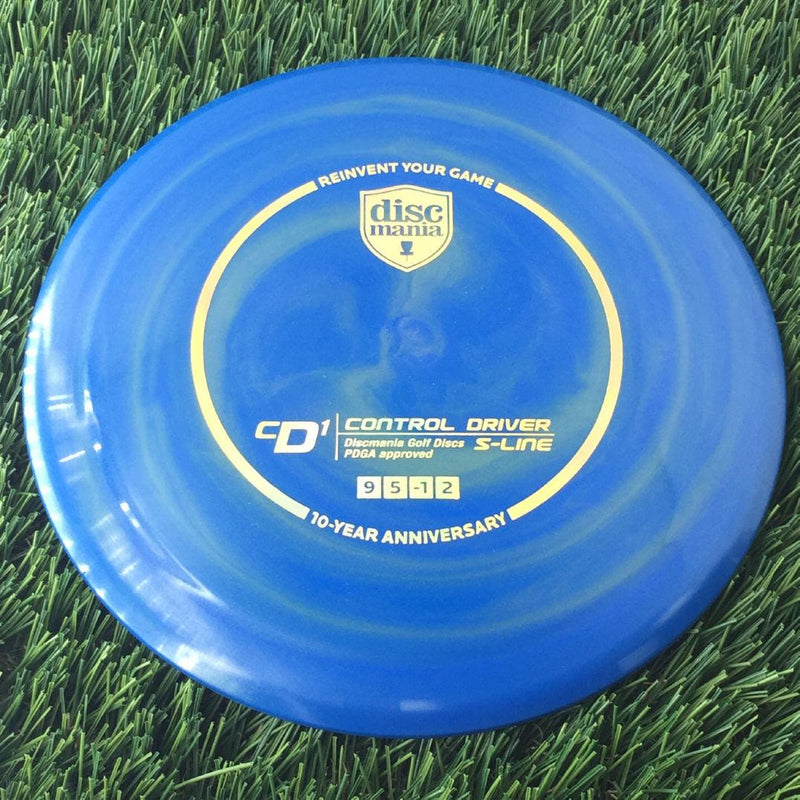 Discmania Swirly S-Line CD1 with 10 Year Anniversary Heirloom Design Stamp - 176g Blue