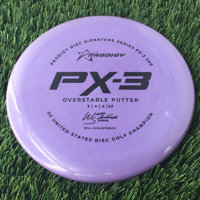 Prodigy 500 PX-3 with 2022 Signature Series Will Schusterick - 3X United States Disc Golf Champion Stamp - 174g Purple