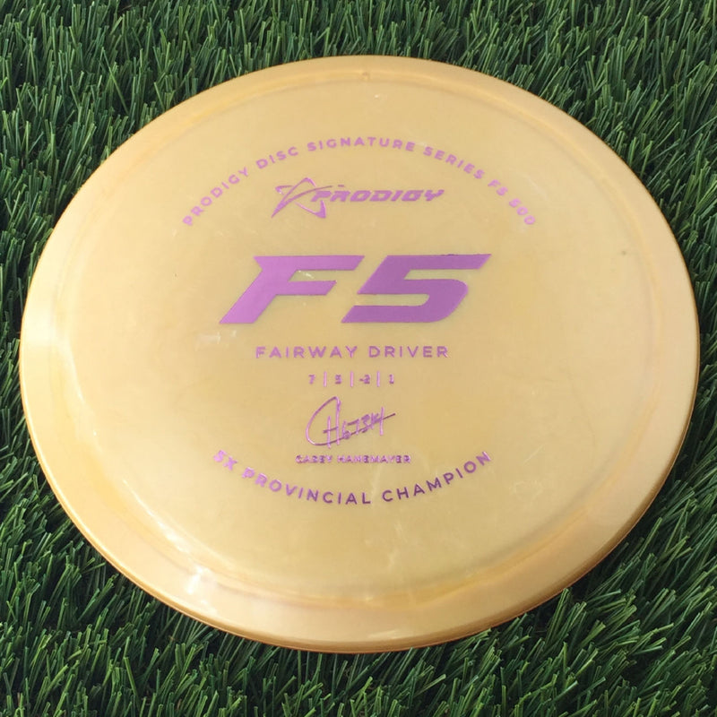 Prodigy 500 F5 with 2022 Signature Series Casey Hanemayer 5X Provincial Champion Stamp - 176g Gold