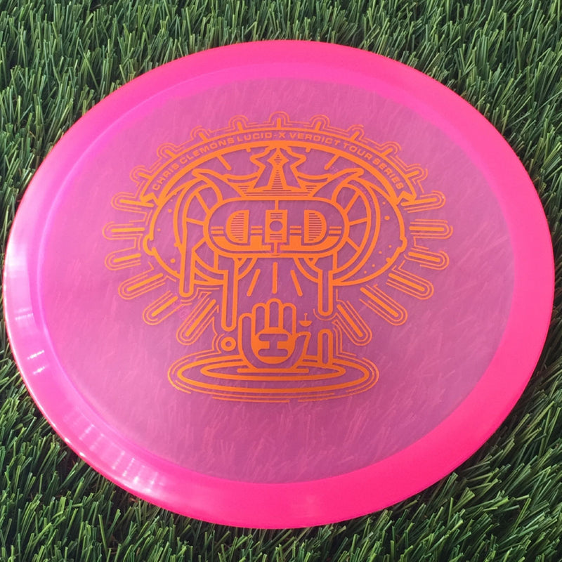 Dynamic Discs Lucid-X Verdict with Chris Clemons Tour Series 2022 Stamp - 173g - Translucent Pink