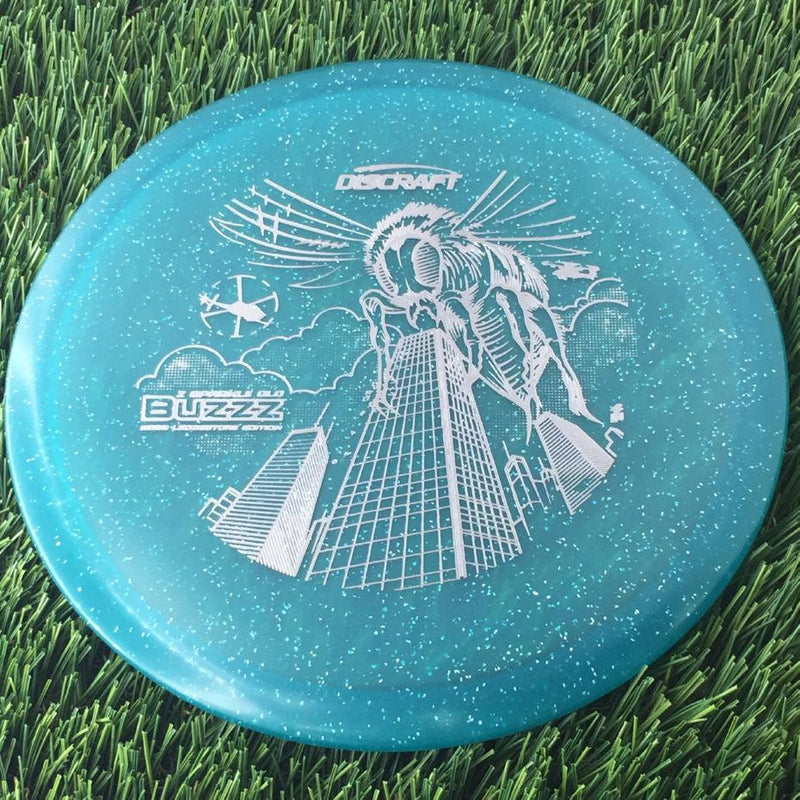 Discraft Elite Z Sparkle Glow Buzzz with 2023 Ledgestone Edition - Wave 1 Stamp - 180g - Translucent Blue