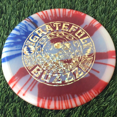 Discraft Elite Z Fly-Dyed BuzzzOS with 2023 Ledgestone Edition - Wave 2 Stamp - 180g - Translucent Flag