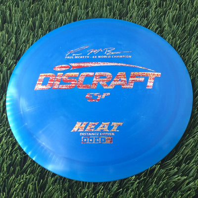 Discraft ESP Heat with Paul McBeth - 6x World Champion Signature Stamp - 174g Blue