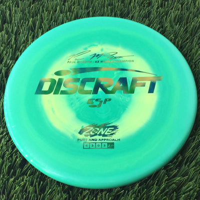 Discraft ESP Zone with Paul McBeth - 6x World Champion Signature Stamp - 174g Mint Green