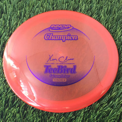 Innova Champion Teebird with Ken Climo - 12x World Champion New Stamp Stamp - 162g - Translucent Red