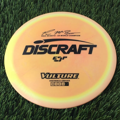 Discraft ESP Vulture with Paul McBeth - 6x World Champion Signature Stamp - 169g Orange