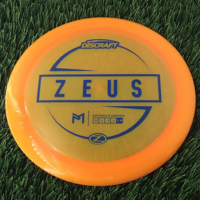 Discraft Elite Z Zeus with PM Logo Stock Stamp Stamp - 172g - Translucent Orange