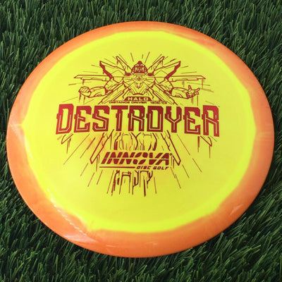 Innova Halo Star Destroyer with Burst Logo Stock Stamp - 175g Orangish Yellow