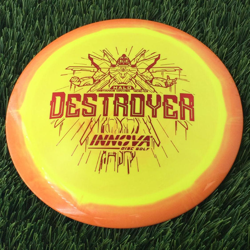 Innova Halo Star Destroyer with Burst Logo Stock Stamp - 175g Orangish Yellow