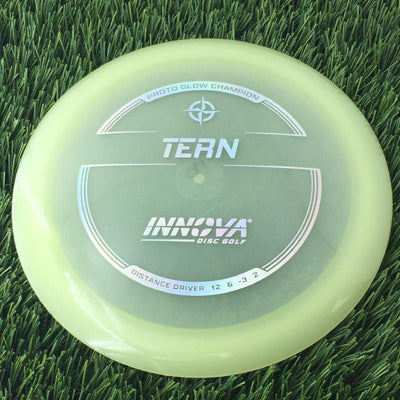 Innova Proto Glow Champion Tern with Burst Logo Stock Stamp - 170g - Translucent Glow