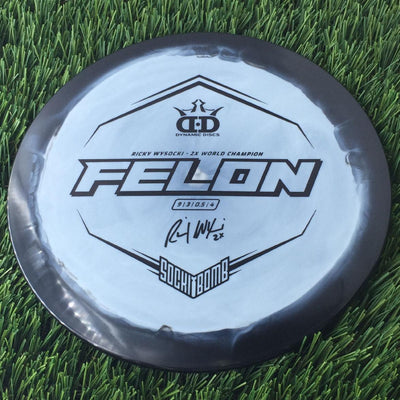 Dynamic Discs Fuzion Orbit Felon with Ricky Wysocki - 2X World Champion - SockiBomb Stamp - 173g Black