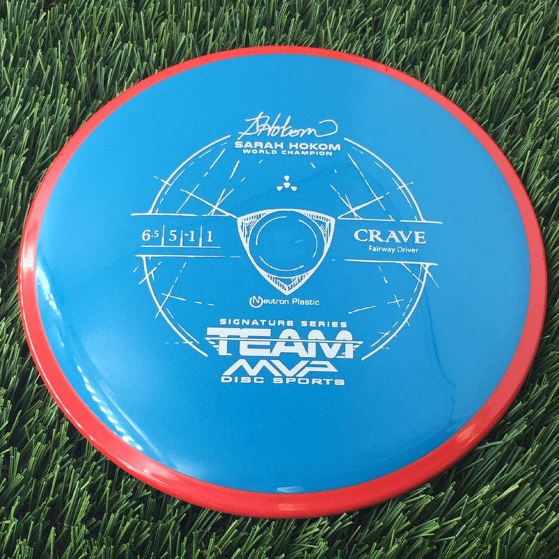 Axiom Neutron Crave with Sarah Hokom World Champion Signature Series Team MVP Stamp - 166g Blue