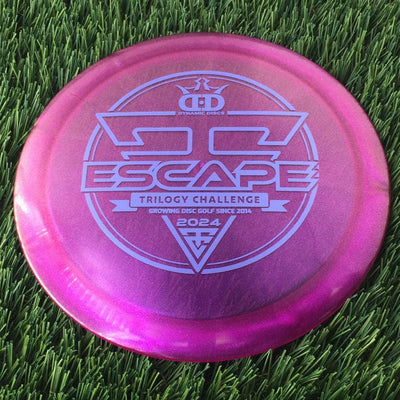 Dynamic Discs Lucid Ice Glimmer Escape with 2024 Trilogy Challenge Stamp - 171g - Translucent Purple