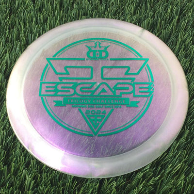 Dynamic Discs Lucid Ice Glimmer Escape with 2024 Trilogy Challenge Stamp - 170g - Translucent Off Clear