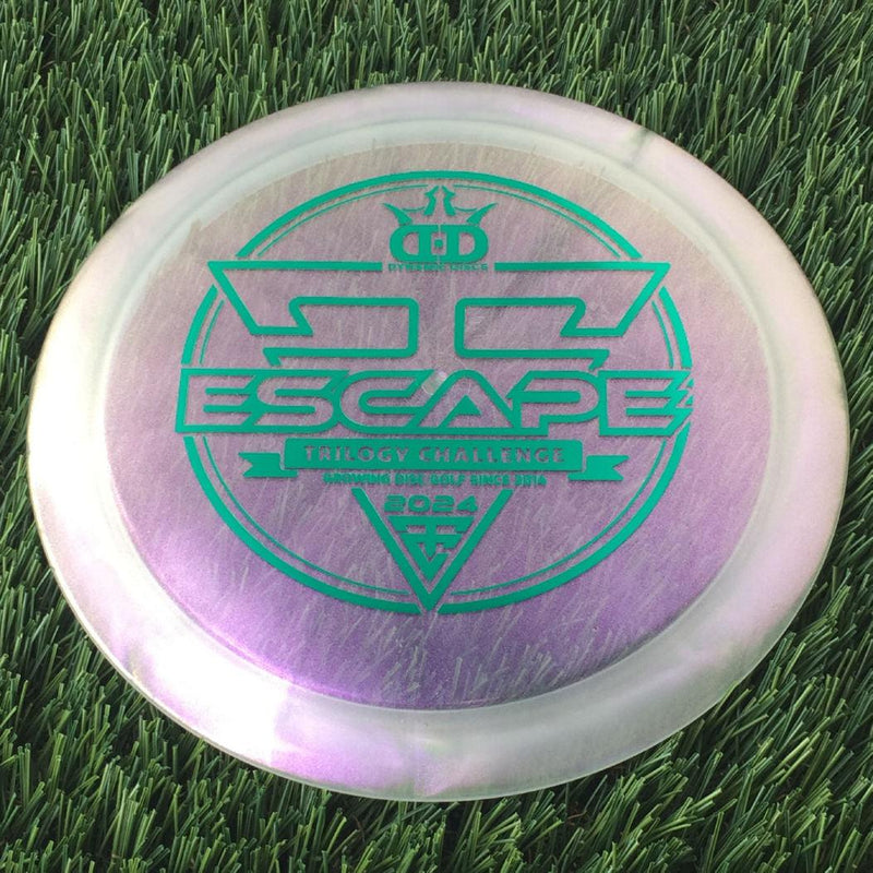 Dynamic Discs Lucid Ice Glimmer Escape with 2024 Trilogy Challenge Stamp - 170g - Translucent Off Clear