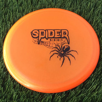 Innova Champion Spider with Artist's Corner - Black Widow Stamp - 171g - Translucent Orange