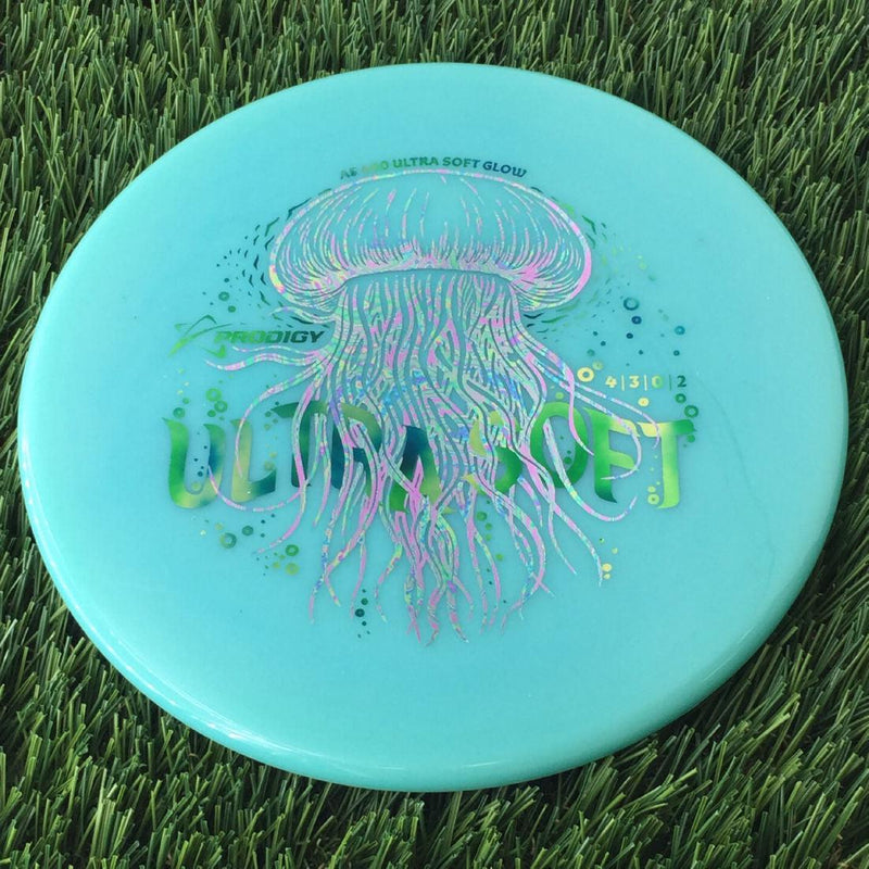 Prodigy 400 Ultra Soft Color Glow A5 with Twilight Tide Two-Foil Jelly Fish Stamp - 174g - Translucent Turquoise Blue