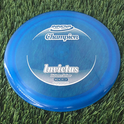 Innova Champion Invictus with Circle Fade Stock Stamp - 170g - Translucent Blue