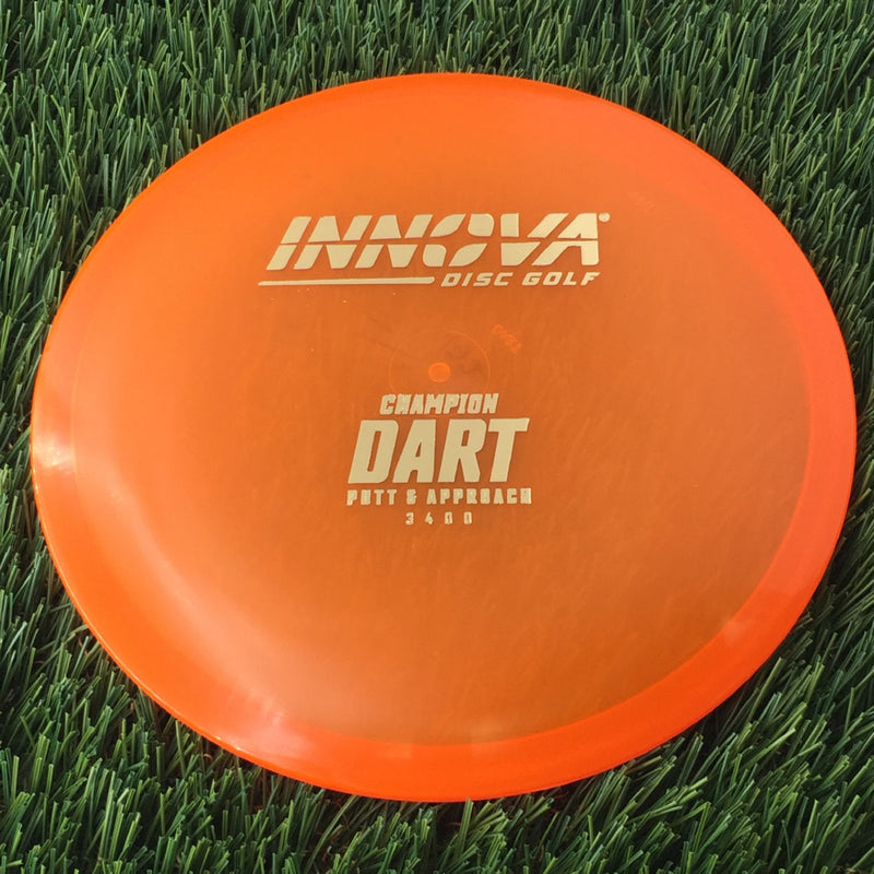 Innova Champion Dart with Burst Logo Stock Stamp - 172g - Translucent Orange