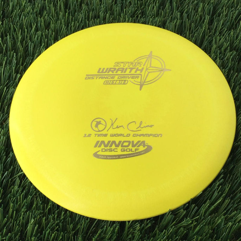 Innova Star Wraith with Ken Climo 12 Time World Champion Signature Stamp - 134g Yellow