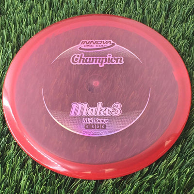 Innova Champion Mako3 with Circle Fade Stock Stamp - 167g - Translucent Red