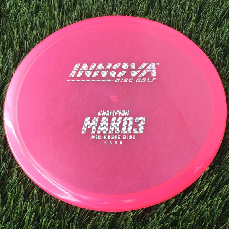 Innova Champion Mako3 with Burst Logo Stock Stamp - 176g - Translucent Pink