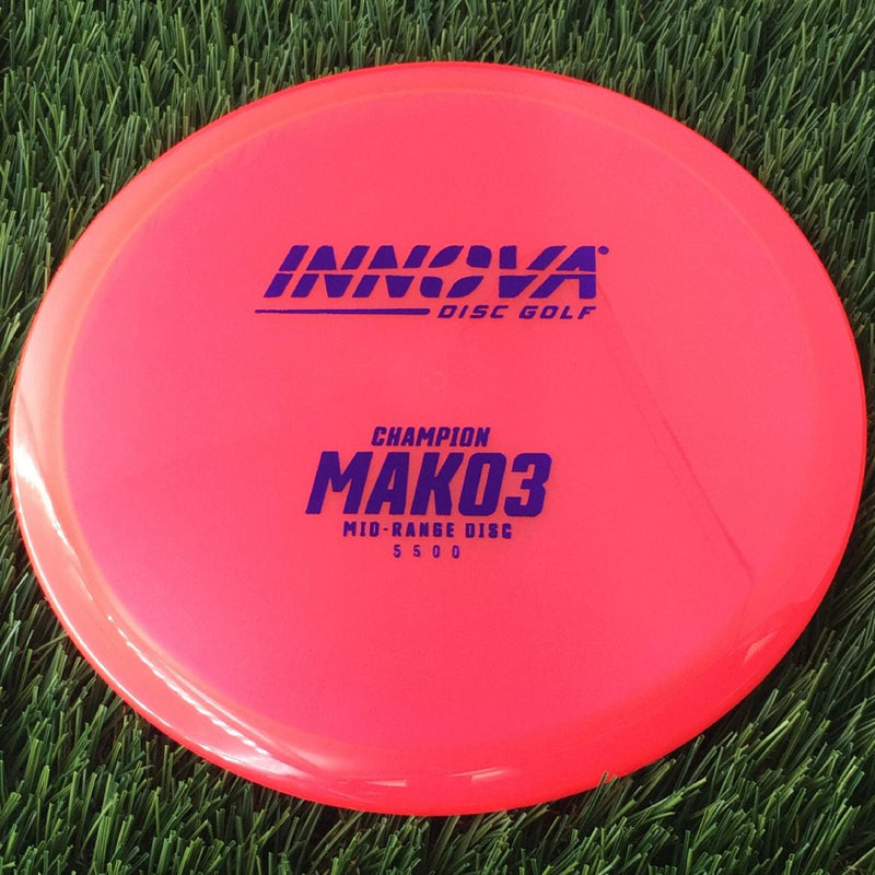 Innova Champion Mako3 with Burst Logo Stock Stamp - 174g - Translucent Pink