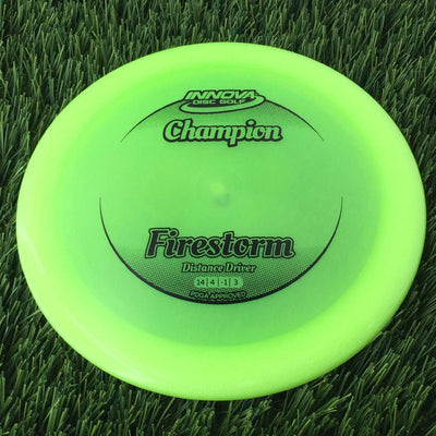 Innova Champion Firestorm with Circle Fade Stock Stamp - 167g - Translucent Green