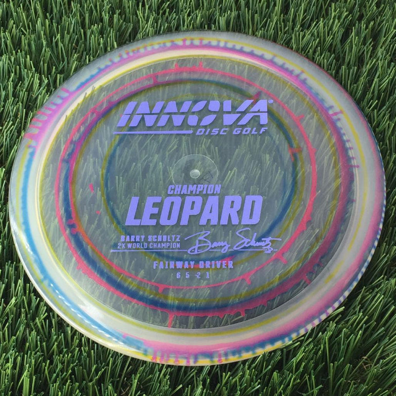 Innova Champion I-Dye Leopard with Burst Logo Barry Schultz 2X World Champion Stamp - 175g - Translucent Dyed