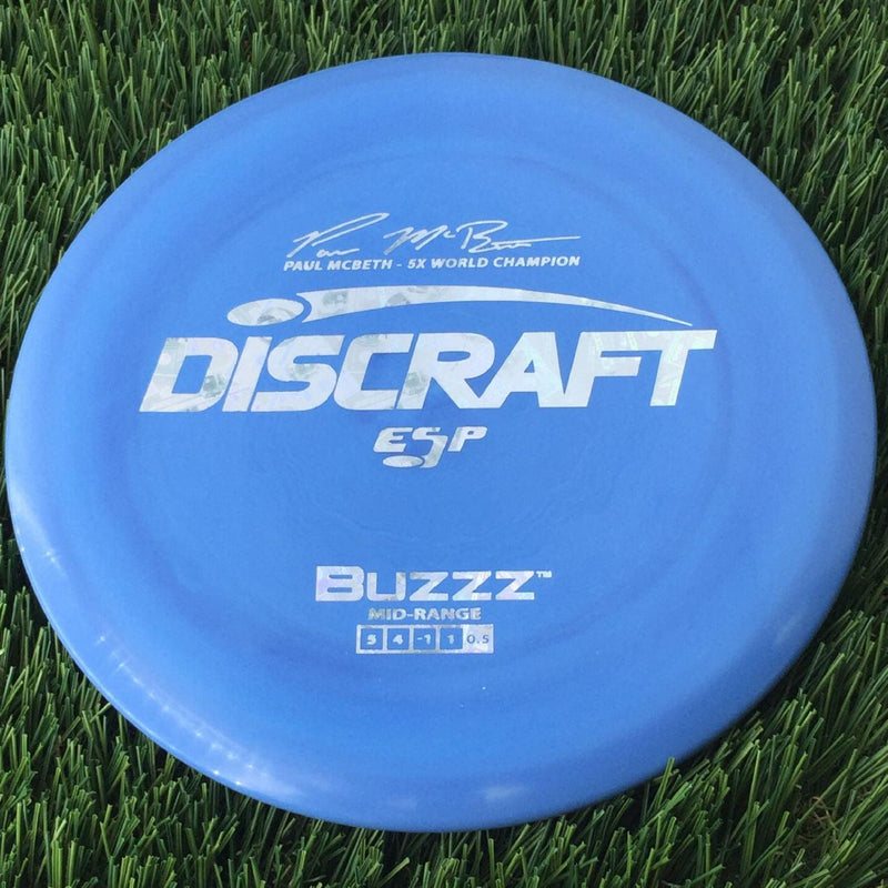 Discraft ESP Buzzz with Paul McBeth - 5x World Champion Signature Stamp - 176g Blue