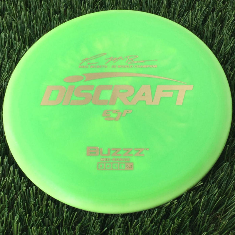 Discraft ESP Buzzz with Paul McBeth - 5x World Champion Signature Stamp - 180g Green