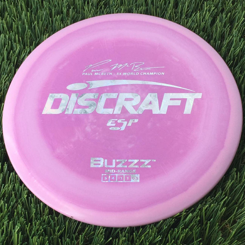 Discraft ESP Buzzz with Paul McBeth - 5x World Champion Signature Stamp - 180g Dark Pink