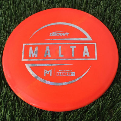 Discraft ESP Malta with PM Logo Stock Stamp Stamp - 174g Bright Orange