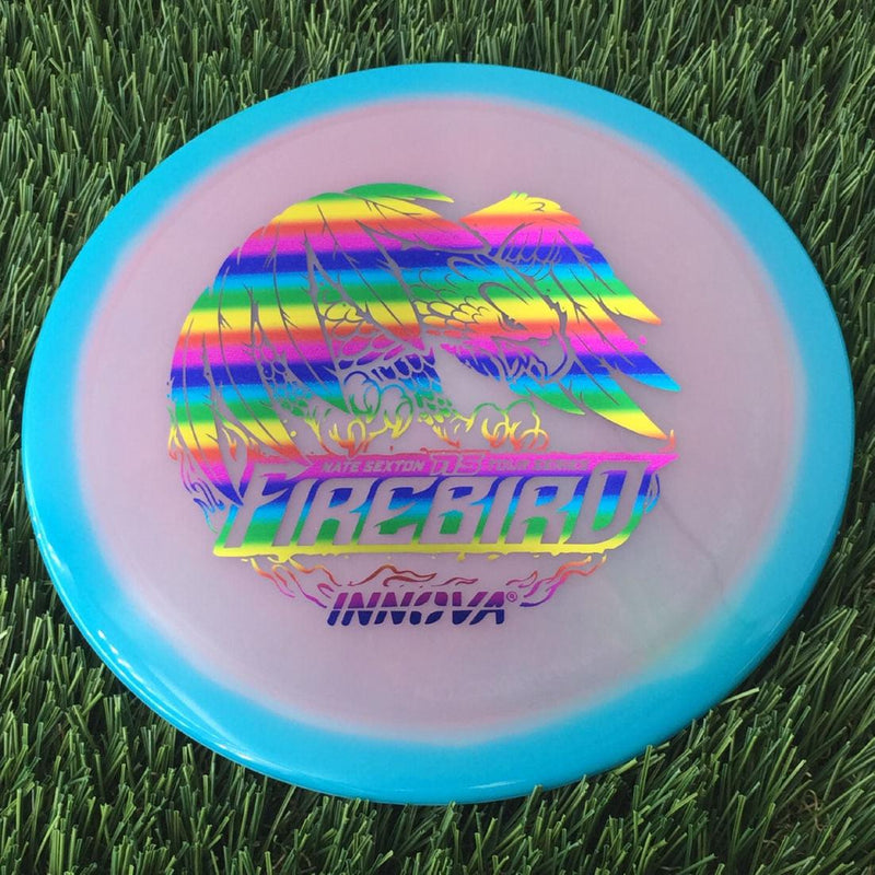 Innova Proto Glow Halo Champion Firebird with Nate Sexton 2024 Tour Series Stamp - 175g - Translucent Turquoise Blue