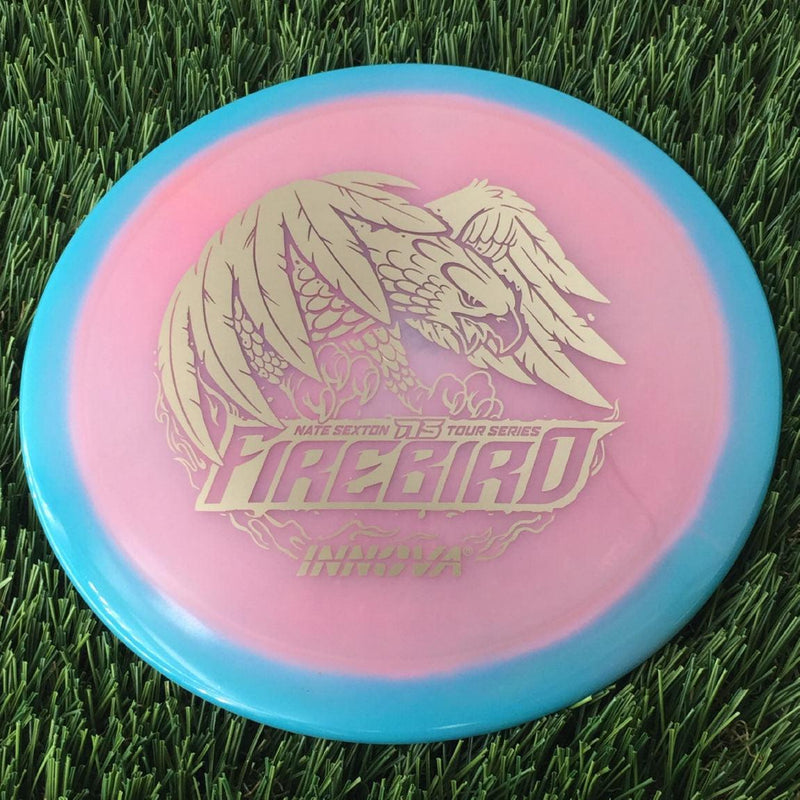 Innova Proto Glow Halo Champion Firebird with Nate Sexton 2024 Tour Series Stamp - 175g - Translucent Turquoise Blue