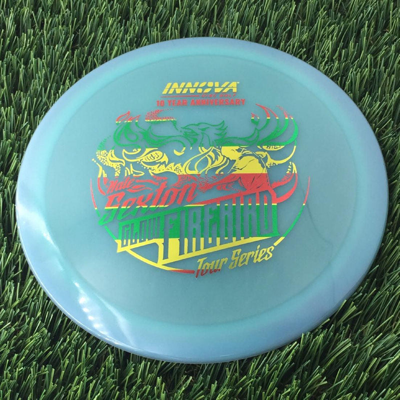 Innova Proto Color Glow Champion Firebird with Nate Sexton "Sexybird" 10 Year Anniversary Tour Series Stamp - 175g - Translucent Muted Green