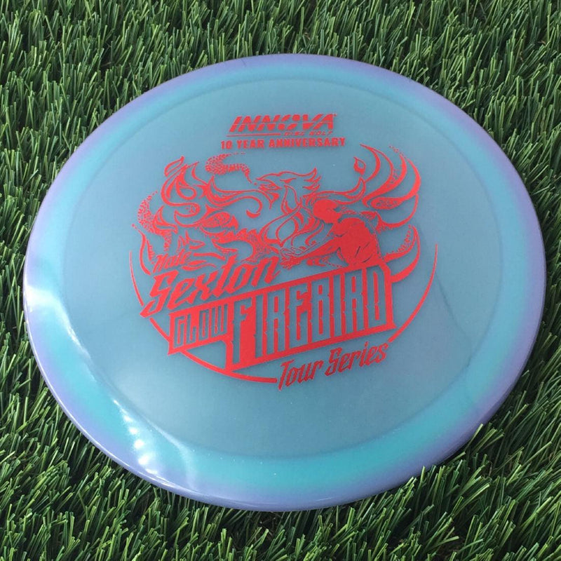 Innova Proto Color Glow Champion Firebird with Nate Sexton "Sexybird" 10 Year Anniversary Tour Series Stamp - 175g - Translucent Muted Blurple