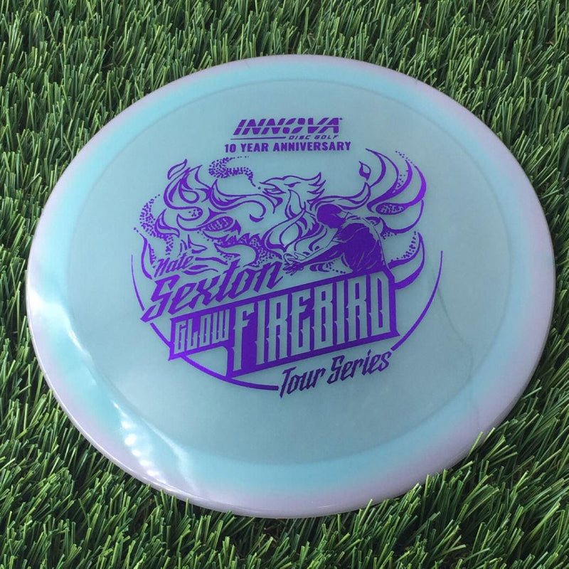 Innova Proto Color Glow Champion Firebird with Nate Sexton "Sexybird" 10 Year Anniversary Tour Series Stamp - 175g - Translucent Muted Blurple