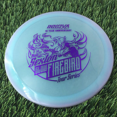 Innova Proto Color Glow Champion Firebird with Nate Sexton "Sexybird" 10 Year Anniversary Tour Series Stamp - 175g - Translucent Muted Blurple