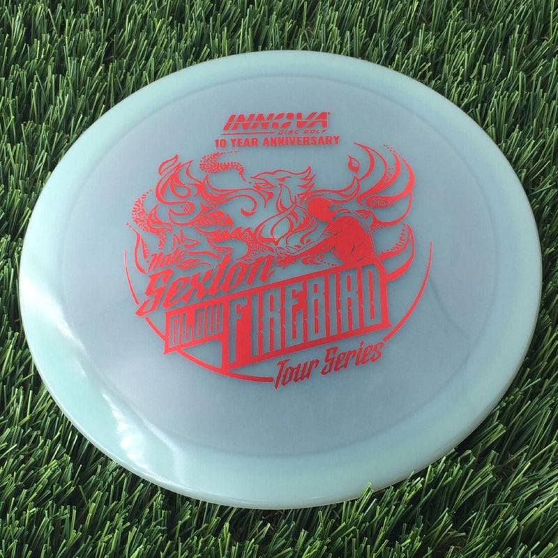 Innova Proto Color Glow Champion Firebird with Nate Sexton "Sexybird" 10 Year Anniversary Tour Series Stamp - 175g - Translucent Muted Green