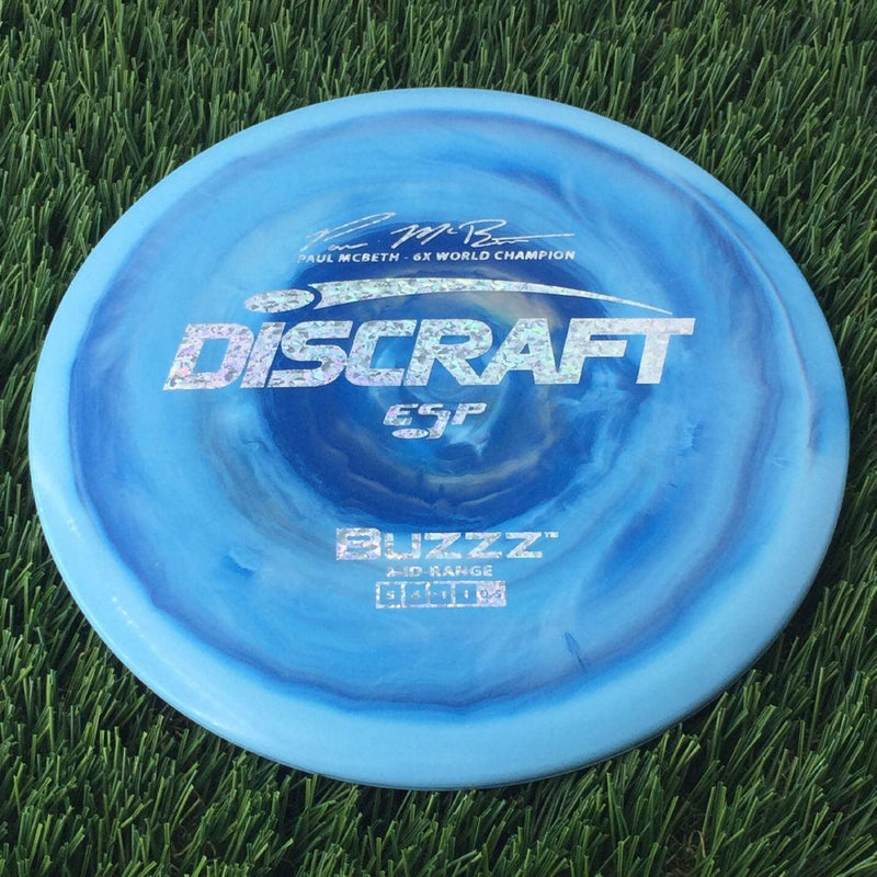 Discraft ESP Buzzz with Paul McBeth - 6x World Champion Signature Stamp - 177g Light Blue