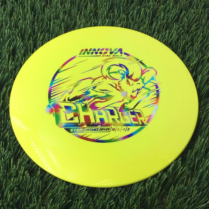 Innova Star Charger with Burst Logo Stock Stamp - 175g Yellow