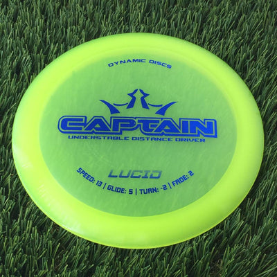 Dynamic Discs Lucid Captain - 174g - Translucent Yellow