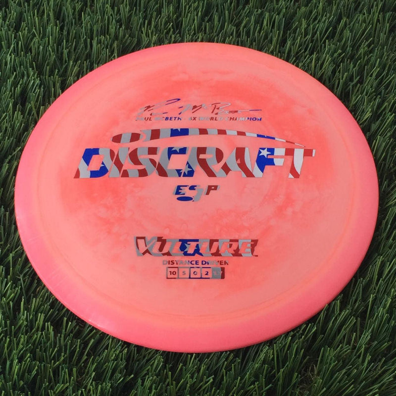 Discraft ESP Vulture with Paul McBeth - 6x World Champion Signature Stamp - 172g Pink