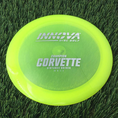 Innova Champion Corvette with Burst Logo Stock Stamp - 169g - Translucent Yellow