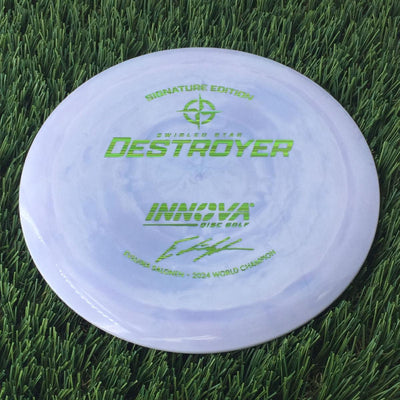 Innova Swirled Star Destroyer with Eveliina Salonen - 2024 World Champion Signature Edition Stamp - 171g Light Purple