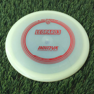 Innova Champion Glow Leopard3 with Burst Logo Stock Stamp - 172g - Translucent Glow