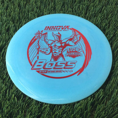 Innova Star Boss with Burst Logo Stock 1108 Feet World Record Stamp - 166g Blue