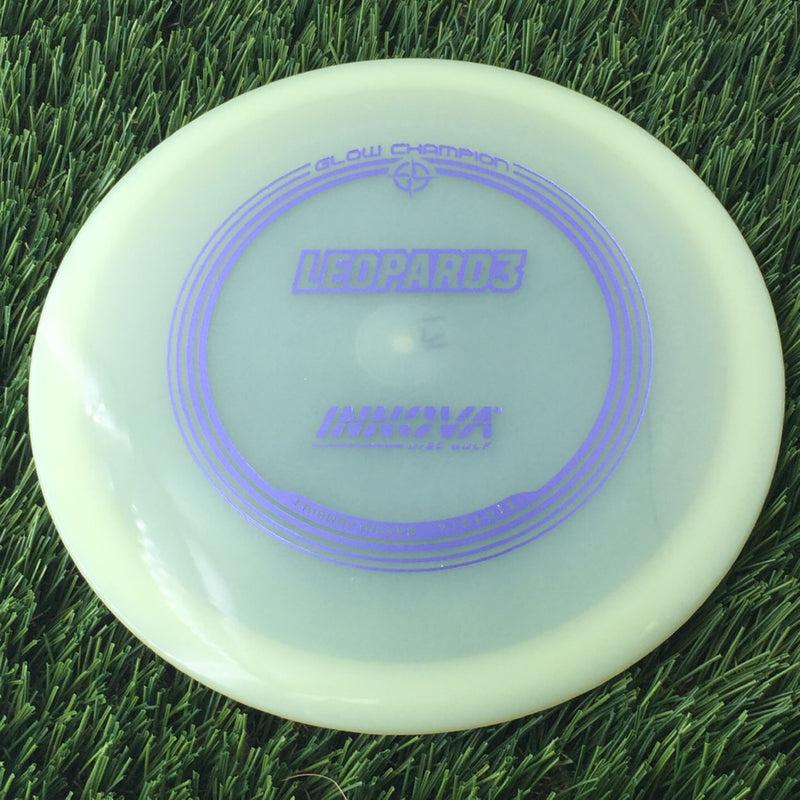 Innova Champion Glow Leopard3 with Burst Logo Stock Stamp - 171g - Translucent Glow