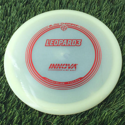 Innova Champion Glow Leopard3 with Burst Logo Stock Stamp - 171g - Translucent Glow